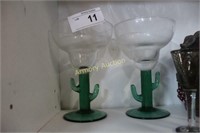 CACTUS MARGARITA GLASSES