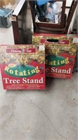 2 rotating tree stands