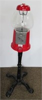 1985 Carousel gumball machine on stand. Measures: