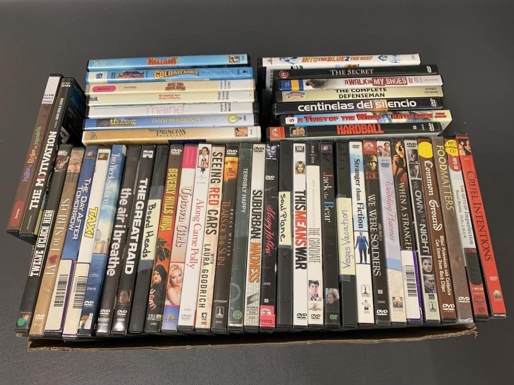 Lot of 40+ Assorted DVD Movies