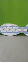 New  Fish Picture Frame & Hat or Coat Rack 21"