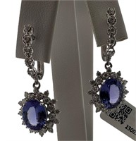 14KT White Gold Woman's Earrings