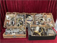 Large Quantity Of Vintage Lamp Parts