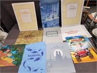 10 Walt Disney Commemorative Lithograph sets.