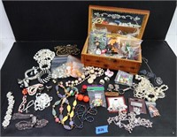 COLLECTION OF COSTUME JEWELRY AND MORE