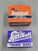 1985 Topps Traded & Fleer Update Baseball Sets