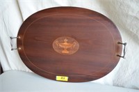 Vintage Wood Inlay tray