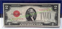 1928-G Two Dollar Red Seal Bank Note