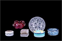 Tiffany, Capodimonte, Glass & Porcelain