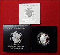 2023 S Morgan Silver Dollar - Box & COA