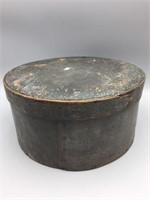 Primitive Large Round wooden pantry box