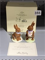 LENOX THE CHOCOLATE EASTER BUNNY S&P  NEW IN