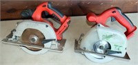 (Lot of 2) Milwaukee Cordless Circular Saws