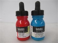 (2) "As Is" Liquitex Professional Acrylic Ink,