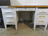 ANTIQUE  TEACHER DESK