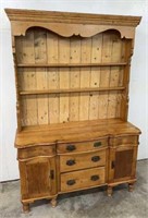 Nice Old Pine Pewter Cabinet