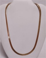 Herringbone Necklace (Marked 14K)