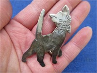 mexico taxco sterling silver "cat" brooch