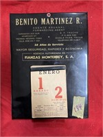 Benito Martinez Calendar  1966