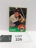 1963 TOPPS AL SPANGLER MLB BASEBALL CARD