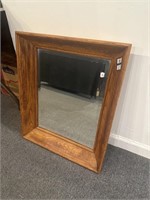 Wooden frame mirror