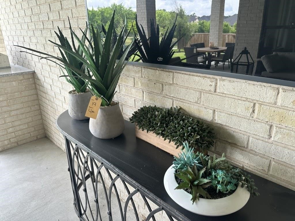 4PC OUTDOOR FAUX GREENERY