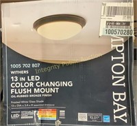 Hampton Bay 13” LED Flush Mount Light Fixture