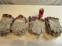 Lot 20 paires de gants de travail en cuir  neufs