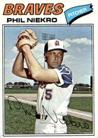 1977 Topps #615 Phil Niekro vg