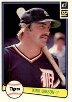 1982 Donruss #407 Kirk Gibson nm