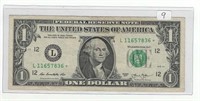 2013 $1 Star Federal Reserve Note