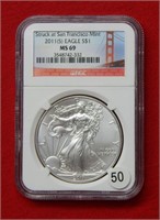2011 (S) American Eagle NGC MS69 1 Ounce Silver