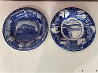 2 Souvenir plates of; Baltimore and Niagara Falls