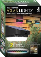 NEW $40 4PK Solar Color Changing Outdoor Lights