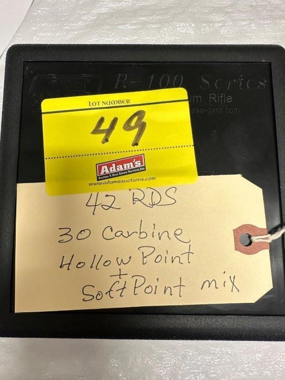 42 RDS, 30 CARBINE HOLLOW POINT, SOFT POINT MIX,