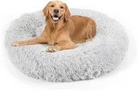 Dog Bed 36x36x7 Light Grey for Dogs and Cats