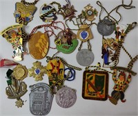 20 Vintage German Carnival Badges / Medals