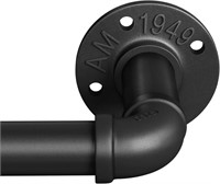 Curtain Rods 66-120 Inch, 1 Inch Black Industrial