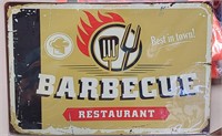 8x12 Barbeque Metal Sign