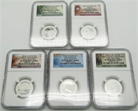 2014 S SILVER PROOF QTR SET NGC PF70 UC