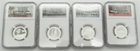 2013 S SILVER PROOF QTR (4) NGC PF70 UC