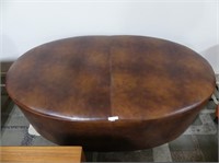 CONTEMPORARY LARGE LEATHERETTE OTTOMAN