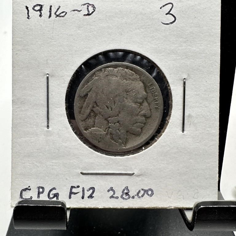 1916-D BUFFALO NICKEL BETTER DATE