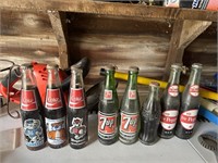 Commemorative vintage, soft drink bottles, and