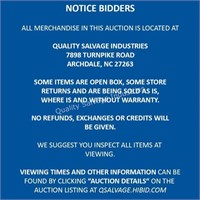 Please Read Before Placing Bids