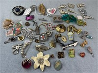 Huge Lot of Vintage Pins