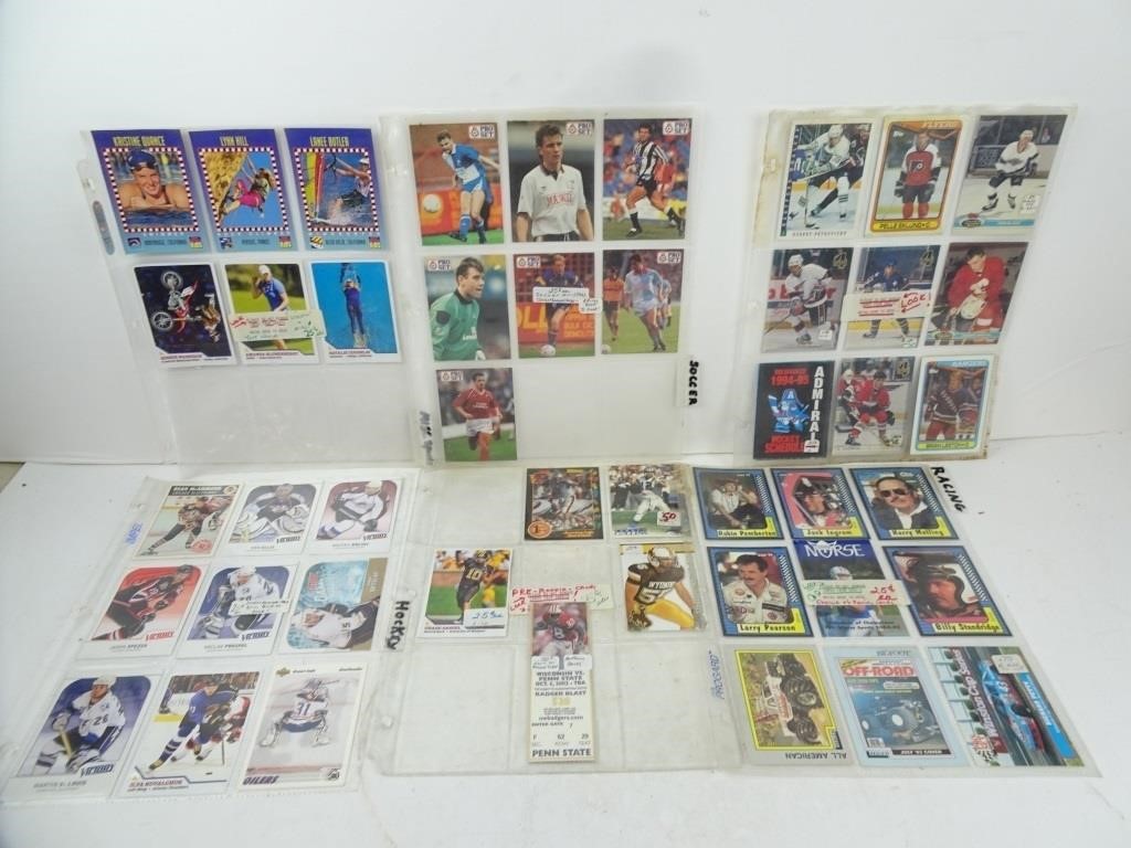 Lot of Misc. Sports Cards in Sleeves - NHL