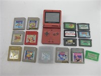 Nintendo Game Boy Advance SP w/ Games