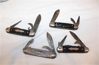 4 Imperial USA Kamp-King Pocket Knives
