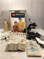 Vintage Gilbert Microscope and Lab Set